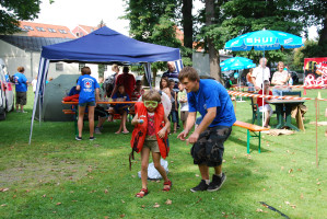 Geschicklichkeit war am Parcours der Wasserwacht gefragt | Bild: SPD Teublitz