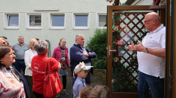 Begrüßung durch Herrn Fromm