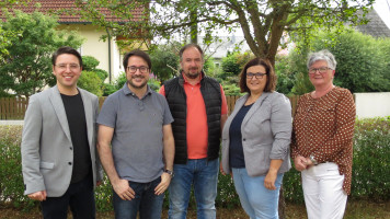 v.l.: Peter Wein, Matthias Haberl, Thomas Spitzner, Yvonne Sitzner, Romy Hermann-Reisinger