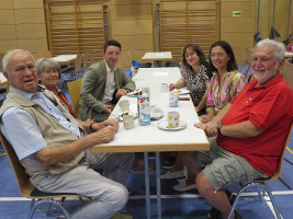 v.l.: Altlandrat Hans Schuierer mit Gattin, Landtagskandidat Peter Wein, MdB Marianne Schieder, Kreistagskandidatin Karin Frankerl, Sigi Damm | Bild: SPD Teublitz
