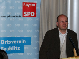 Fraktionssprecher Franz Pfeffer bei seinem Referat | Bild: SPD Teublitz