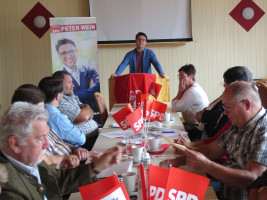 Peter Wein bei seiner Wahlkampfrede | Bild: SPD Teublitz