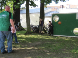 Der SC Teublitz war wieder mit seinem Torwandschießen vertreten.