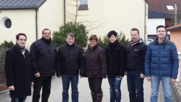 Weihnachtsbesuch bei Pfarrer Hirmer | Bild: SPD Teublitz