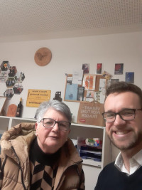 Zu Besuch beim neuen Pfarrer Lucas Lobmeier in Teublitz | Bild: SPD Teublitz