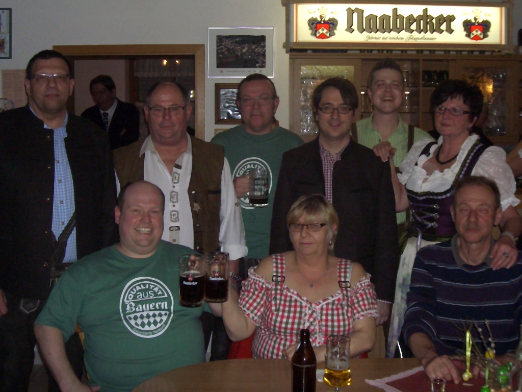 Gruppenbild vom Starkbierfest der Teublitzer SPD